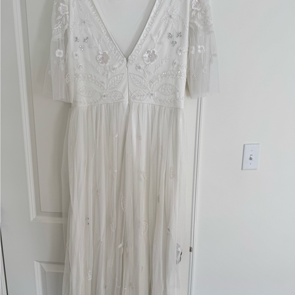champagne lace fit and flare wedding dress Champagne Lace Bridal Gown main image 0